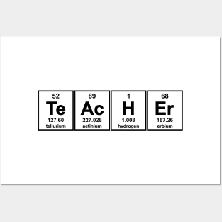 Science Teacher Chemical Elements Posters and Art